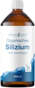 effective nature Organisches Silizium flüssig 1000ml Besonders hohe Bioverfügbarkeit Mit Monomethylsilantriol 9 mg Silizium organisch pro Tag Einfache Dosierung