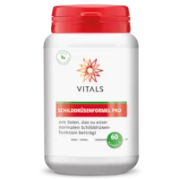 Produktbild von Bewertung VITALS SCHILDDRÜSENFORMEL PRO KAPSELN SELEN ZINK TRAACS® Ashwagandha-Wurzel pflanzliches Vitamin D3 Vitamin D3V® Vitamin A NORMALE SCHILDDRÜSENFUNKTION HORMONHAUSHALT Artikelnummer V4256