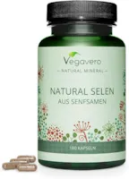 Produktbild von Bewertung Vegavero SELEN Kapseln Vegavero 100% NATÜRLICH aus Senfsaat Optimal dosiert: 100 µg pro Kapsel Vegan | Hefefrei | 180 Kapseln