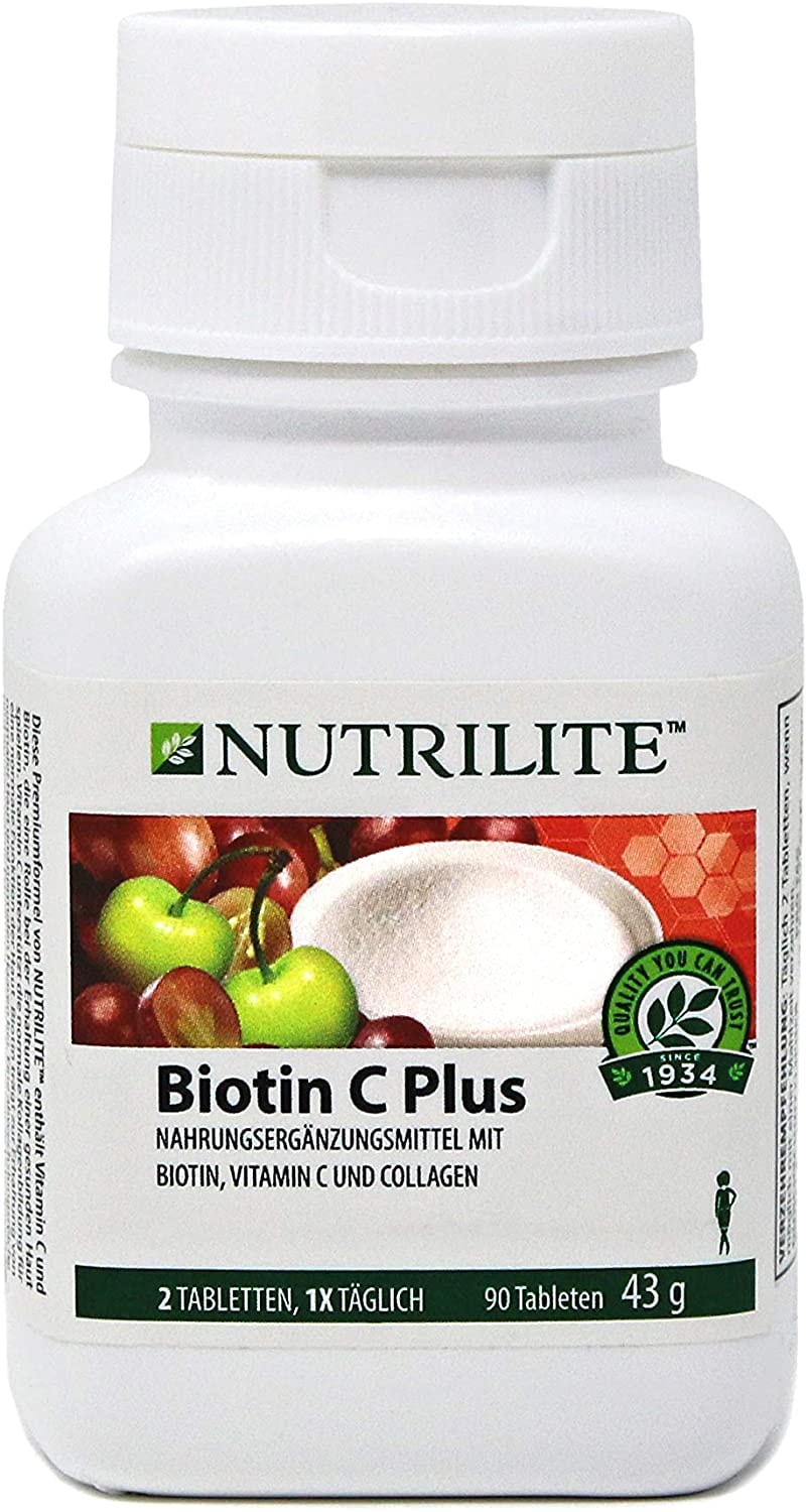 Produktbild von Nutrilite Biotin Vitamin B7, Vitamin C Plus NUTRILITE 90 Tabletten 43 g Amway Art.-Nr.: 100305