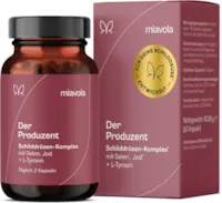 Produktbild von Bewertung miavola der Produzent Schilddrüsen Komplex mit L-Tyrosin, Selen, Jod, Magnesium, Zink, Kupfer und Cordyceps - 60 Kapseln hochdosiert & vegan
