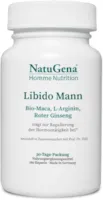 Produktbild von Bewertung NatuGena Libido Mann Bio Maca L-Arginin Roter Ginseng ausgewählte Pflanzenstoffe wie Bockshornklee und Tribulus ergänzt mit L-Arginin 180 Kapseln