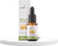 Produktbild von alphavitalis Vitamin D3 + K2 Tropfen hochdosiert & laborgeprüft - 525 Tagesportionen in MCT-Öl - K2 aus MK7 99,7% ALL TRANS optimale Bioverfügbarkeit