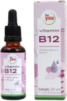Produktbild von Bewertung for you Vitamin B12 Tropfen Beide Aktivformen Methyl- & Adenosylcobalamin in Wasser gelöst ohne Alkohol 1Tropfen = 500µg Vitamin B12 30 ml 550 Tropfen frei von Zusatzstoffen