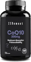 Zenement | Coenzym Q10, 200 mg | 120 Weiche Kapseln, mit Spanischem Natives Olivenöl Extra | CoQ10 100% Natürlich, Ohne GMO, glutenfrei