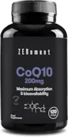 Produktbild von Zenement | Coenzym Q10, 200 mg | 120 Weiche Kapseln, mit Spanischem Natives Olivenöl Extra | CoQ10 100% Natürlich, Ohne GMO, glutenfrei
