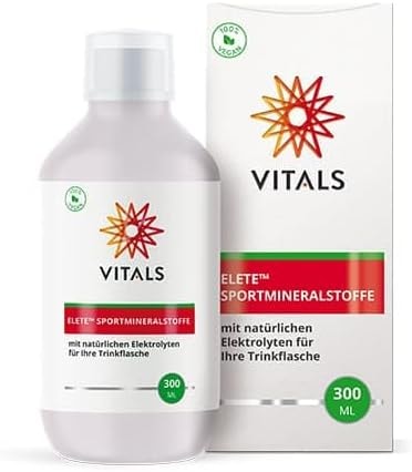 Produktbild von Bewertung VITALS ELETE Sportmineralien Konzentrat 300ml SPORTMINERALSTOFFE mit natürliche Elektrolyte, Zuckerfrei, Kalorienfrei, Ohne Künstliche Zusätze MIT NATÜRLICHEN ELEKTROLYTEN ZUR VERWENDUNG IN TRINKFLASCHEN FÜR SPORTLER