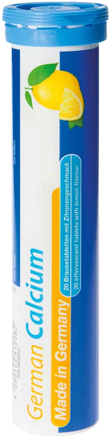 Produktbild von T&D Pharma - Calcium Brausetabletten 2x20 Stk. Zitronen Geschmack - 500 mg Kalzium - T&D Pharma German Calcium – Made in Germany