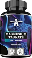Produktbild von Bewertung APOLLO'S HEGEMONY Magnesium Taurate Hochdosiert Kapseln 1000mg pro Tagedosis 120 Vegane Kapseln 4 Monate Vorrat Hoche Bioverfügbarkeit MagnesiumTaurat Magnesiumpräparate von Apollo’s Hegemony