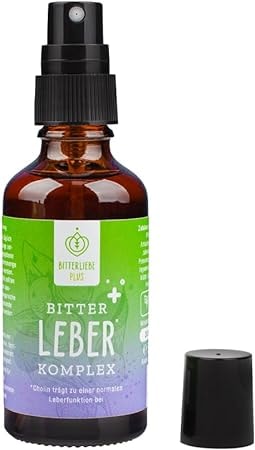 Produktbild von Bewertung BitterLiebe Leber Komplex Spray natürliche Unterstützung der Leberfunktion mit Bitterstoffen und Cholin für die Fettverdauung und Entgiftung