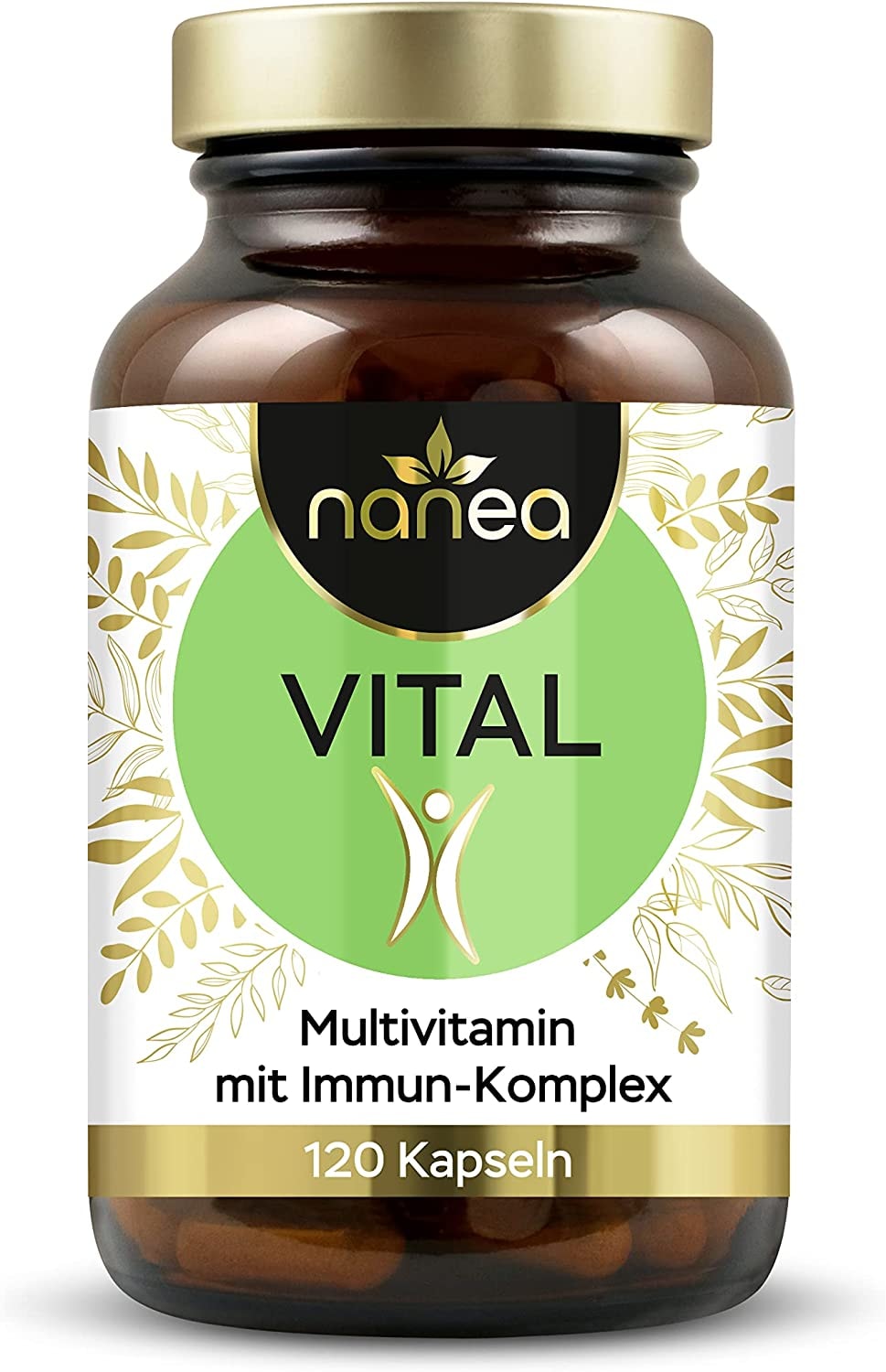 Produktbild von Nanea - Umfangreiches Multivitamin mit natürlichen Extrakten | Premium Rohstoffe | 29 Vitalstoffe | Vegan | ohne Füllstoffe | Made in Germany