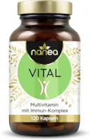 Produktbild von Nanea - Umfangreiches Multivitamin mit natürlichen Extrakten | Premium Rohstoffe | 29 Vitalstoffe | Vegan | ohne Füllstoffe | Made in Germany